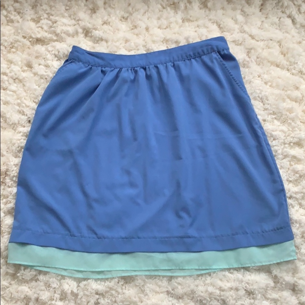 Blue skirt with pockets